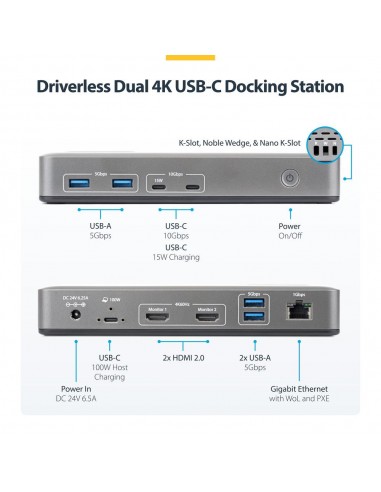 Docking station startech 10 en 1
