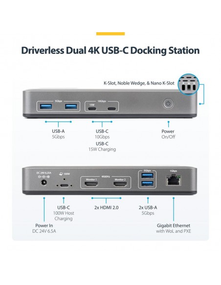 Docking station startech 10 en 1