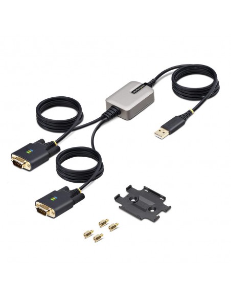 Cable usb tipo a a 2x rs232 db9 startech 4m - macho - macho Cable usb tipo a a 2x rs232 db9 startech 4m - macho - macho