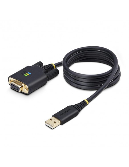 Cable usb tipo a a rs232 db9 startech 1m - macho - hembra - negro