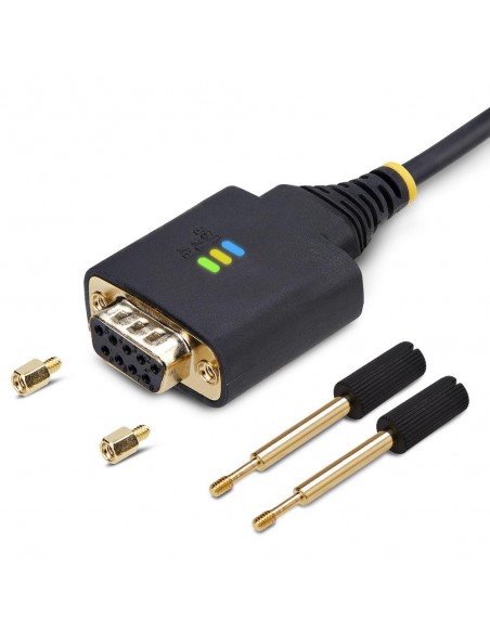 Cable usb tipo a a rs232 db9 startech 1m - macho - hembra - negro