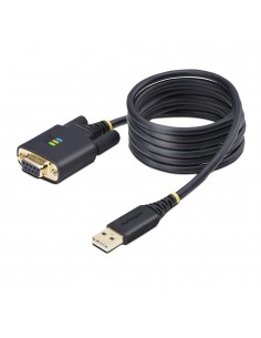 Cable usb tipo a a rs232 db9 startech 2m - macho - hembra - negro