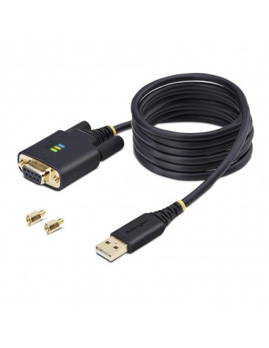 Cable usb tipo a a rs232 db9 startech 2m - macho - hembra - negro