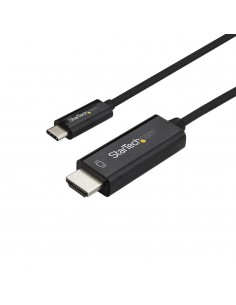 Cable usb tipo c a hdmi 4k startech 1m - macho - macho - negro