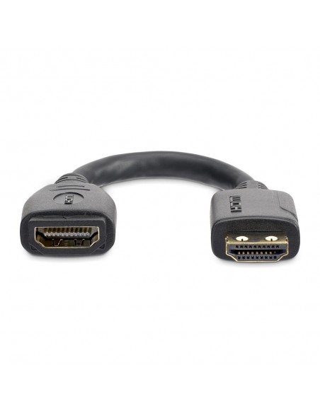 Cable hdmi 4k startech 0.15m - macho - hembra - negro