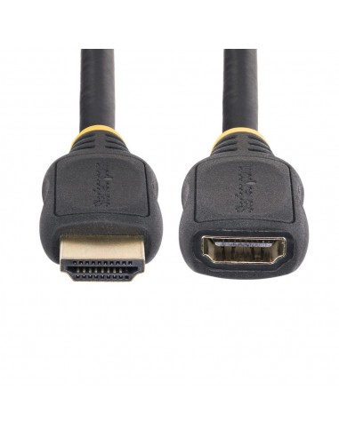 Cable hdmi 4k startech 0.5m - macho - hembra - negro