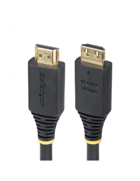 Cable hdmi 4k con agarre startech 1m - macho - macho - negro