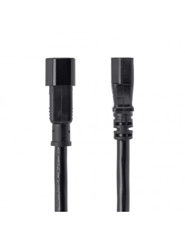 Cable iec c14 a iec c13 startech 1m - macho - hembra - negro
