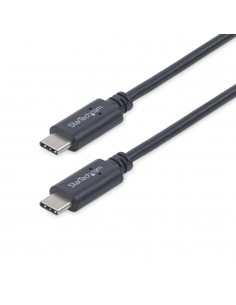 Cable usb tipo c startech 1m - macho - macho - negro