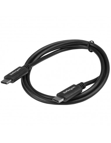 Cable usb tipo c startech 1m - macho - macho - negro