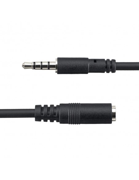 Cable mini jack 3.5mm startech 1m - macho - hembra - negro Cable mini jack 3.5mm startech 1m - macho - hembra - negro