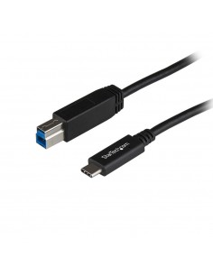 Cable usb tipo c a usb tipo b startech 1m - macho - macho - negro