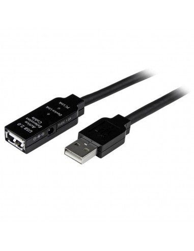 Cable usb tipo a startech 20m - macho - hembra - negro