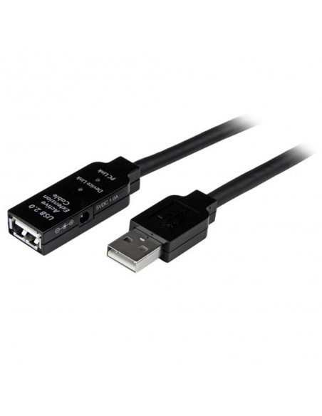 Cable usb tipo a startech 20m - macho - hembra - negro