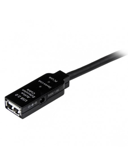 Cable usb tipo a startech 20m - macho - hembra - negro