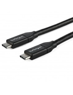 Cable usb tipo c startech 1m - macho - macho - negro