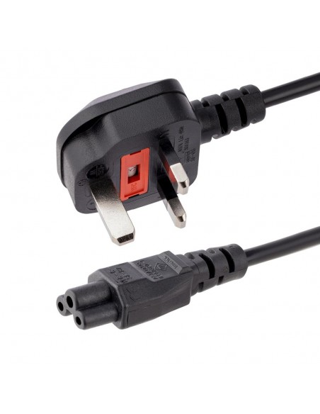 Cable bs1363 a c5 startech 1m - macho - hembra - negro