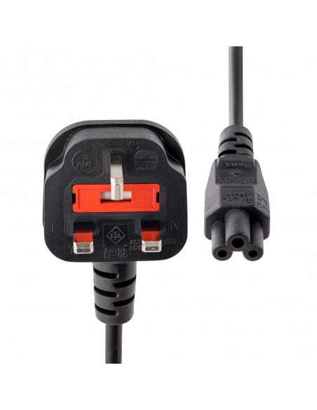 Cable bs1363 a c5 startech 1m - macho - hembra - negro