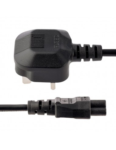 Cable bs1363 a c5 startech 1m - macho - hembra - negro
