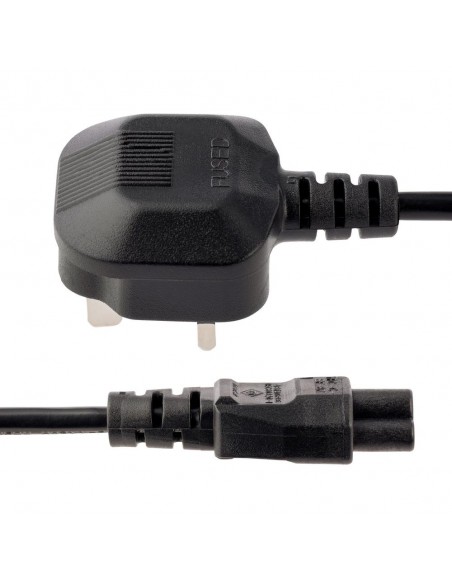 Cable bs1363 a c5 startech 1m - macho - hembra - negro