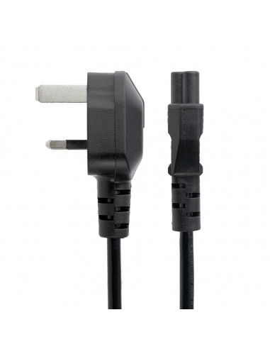 Cable bs1363 a c5 startech 1m - macho - hembra - negro