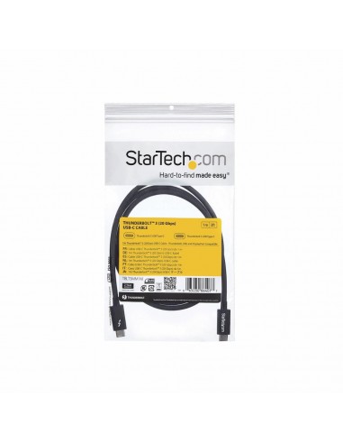 Cable usb tipo c startech 1m - macho - macho - negro
