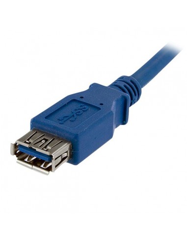 Cable usb tipo a startech 1m - macho - hembra - azul