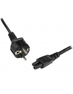 Cable schuko a c5 startech 1m - macho - hembra - negro