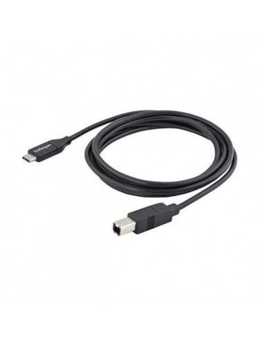 Cable usb tipo c a usb tipo b startech 2m - macho - macho - negro