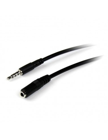 Cable jack 3.5mm startech 2m - macho - hembra - negro