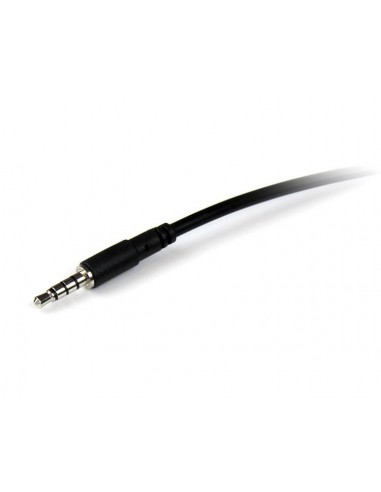 Cable jack 3.5mm startech 2m - macho - hembra - negro