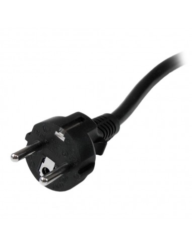 Cable schuko a c19 startech 2m - macho - hembra - negro