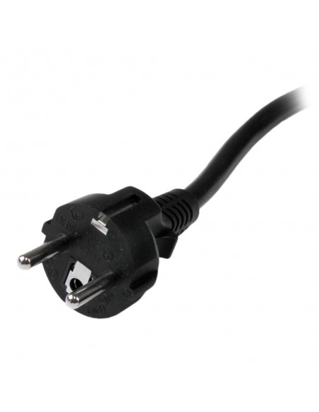 Cable schuko a c19 startech 2m - macho - hembra - negro