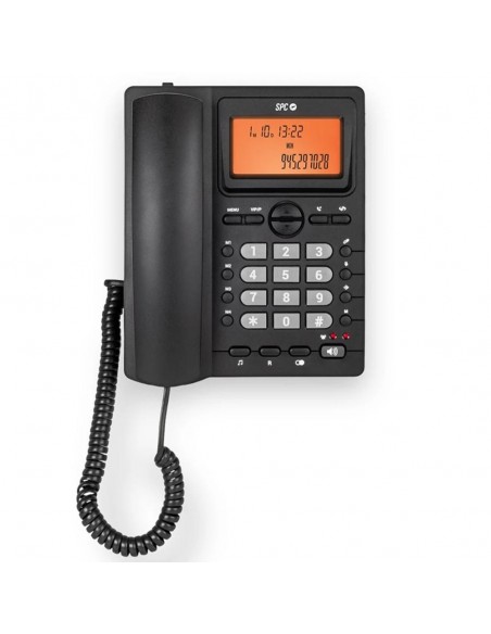 Telefono fijo spc office id 2 lcd negro mute - 24 melodias - tecla r - 4 memorias directas Telefono fijo spc office id 2 lcd negro mute - 24 melodias - tecla r - 4 memorias directas