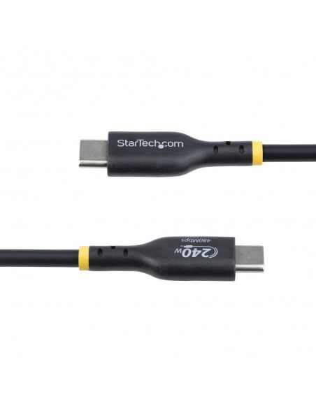Cable usb tipo c startech 2m - macho - macho - negro Cable usb tipo c startech 2m - macho - macho - negro