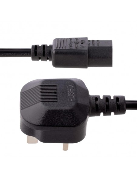 Cable bs1363 a c13 startech 3m - macho - hembra - negro Cable bs1363 a c13 startech 3m - macho - hembra - negro