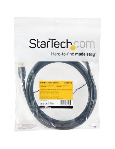 Cable displayport 8k startech 4m - macho - macho - negro