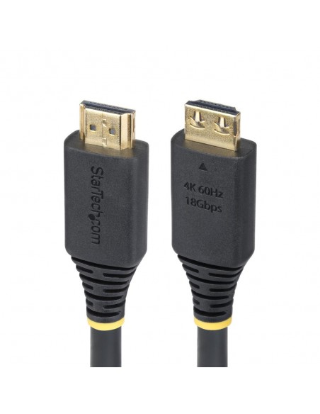 Cable hdmi 4k con agarre startech 5m - macho - macho - negro