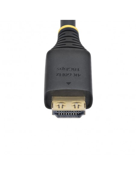 Cable hdmi 4k con agarre startech 5m - macho - macho - negro