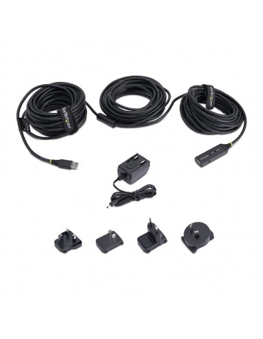 Cable usb tipo a startech 25m - macho - hembra - negro
