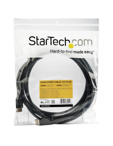Cable displayport startech 5m - macho - macho - negro