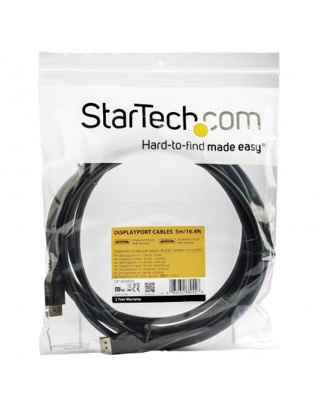 Cable displayport startech 5m - macho - macho - negro Cable displayport startech 5m - macho - macho - negro