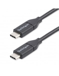 Cable usb tipo c startech 0.5m - macho - macho - negro