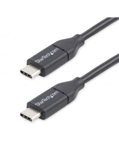 Cable usb tipo c startech 0.5m - macho - macho - negro