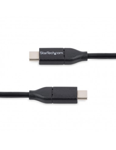 Cable usb tipo c startech 0.5m - macho - macho - negro
