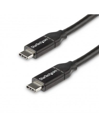 Cable usb tipo c startech 0.5m - macho - macho - negro