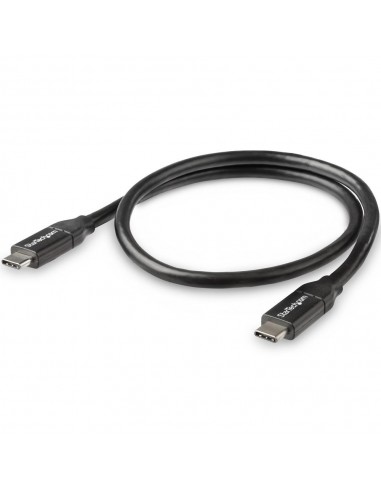 Cable usb tipo c startech 0.5m - macho - macho - negro