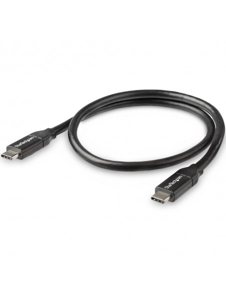 Cable usb tipo c startech 0.5m - macho - macho - negro Cable usb tipo c startech 0.5m - macho - macho - negro