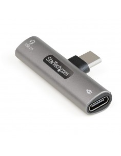 Adaptador audio y carga usb tipo c startech macho - hembra