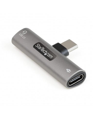 Adaptador audio y carga usb tipo c startech macho - hembra
